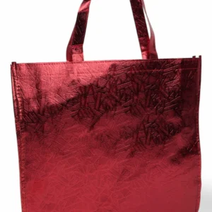 Sacoșă Cumpărături Textil (Roșu Metalic 50Cm X 42Cm X 18Cm)