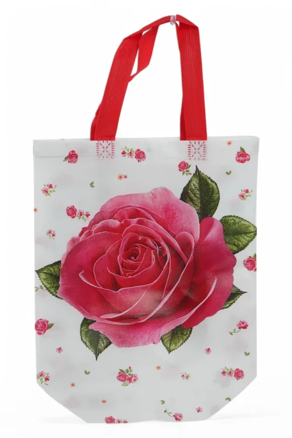 Sacoșă Cumpărături Textil (Trandafir Roz, 27Cm X 29Cm X 12Cm)