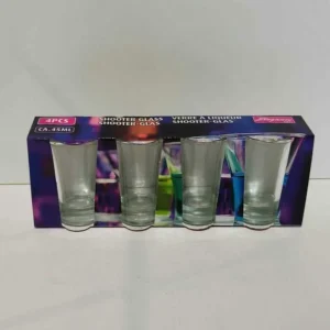 SET 4 PAHARE SHOT 4.4*7CM 45ML EDCO