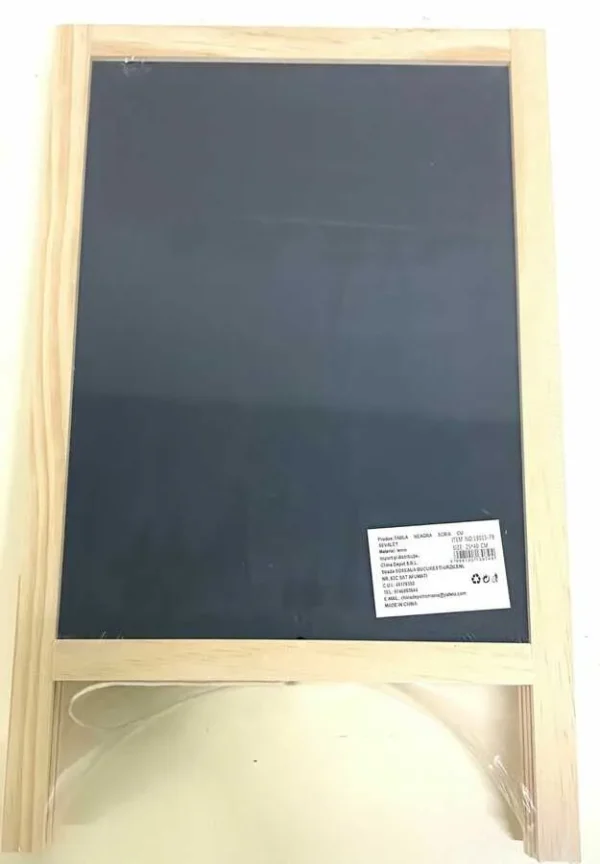 TABLA NEAGRA SCRIS CU SEVALET 25*40CM