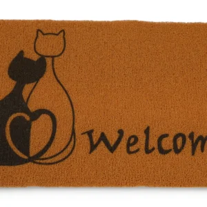 Covor Antialunecare "Welcome" (Model Pisică 40Cm X 60Cm)