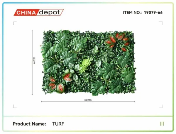 TAPET FRUNZE ARTIFICIALE  40*60CM