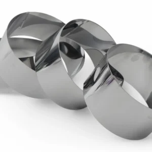 Set 4 Forme Pentru Tort Din Metal (18X10Cm, 20X10Cm, 22X10Cm, 24X10Cm)