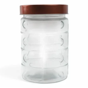 Borcan De Sticlă Rotund Cu Capac (Cupru - 137)