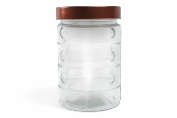 Borcan De Sticlă Rotund Cu Capac (Cupru - 137)