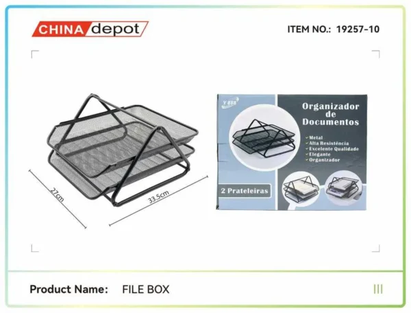 27*33.5CM -  SUPORT BIROU METALIC TAVITE