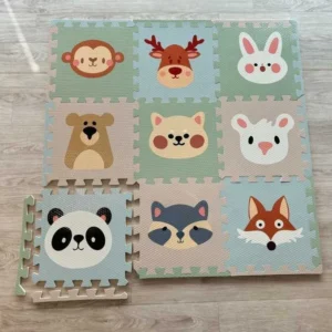 SET 9 BUC COVORAS COPII 31*31CM 9PCS