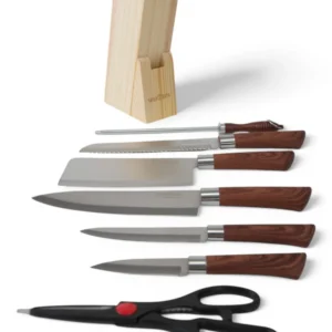 Set Cuțite 6 Piese (Maro)
