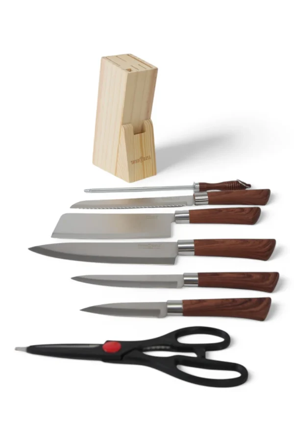 Set Cuțite 6 Piese (Maro)
