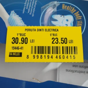 Periuță De Dinți Electrică Waterproof (Negru Cu Auriu)