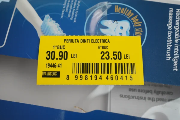 Periuță De Dinți Electrică Waterproof (Negru Cu Auriu)