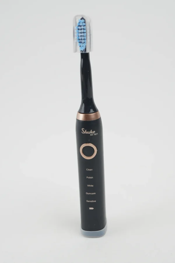Periuță De Dinți Electrică Waterproof (Negru Cu Auriu) - imagine 7