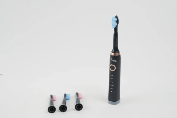 Periuță De Dinți Electrică Waterproof (Negru Cu Auriu) - imagine 9
