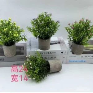 14CM - GHIVECI CU FLORI ARTIFICIALE 24*14CM