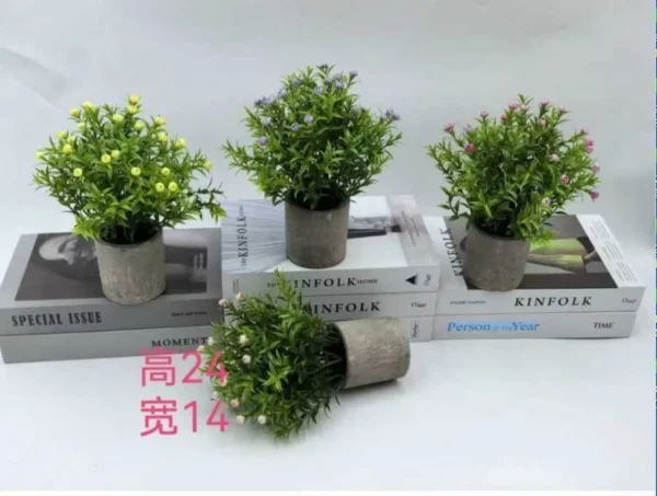 14CM - GHIVECI CU FLORI ARTIFICIALE 24*14CM
