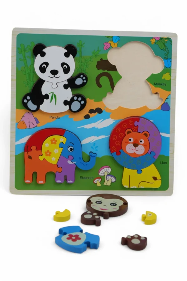 Puzzle Cu Animale Pentru Copii Mici - imagine 2