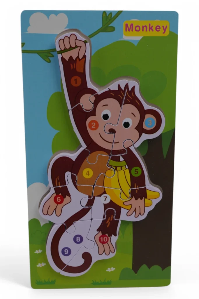 Puzzle Din Lemn (Maimuță)