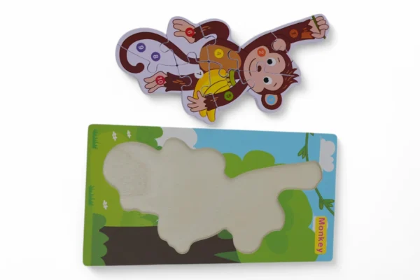 Puzzle Din Lemn (Maimuță) - imagine 3