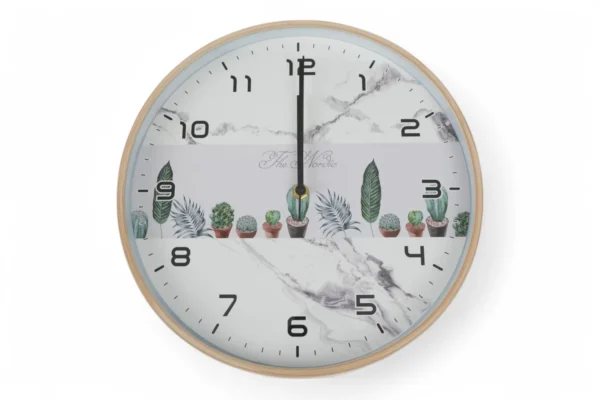Ceas De Perete (Cactuși Și Marmură)