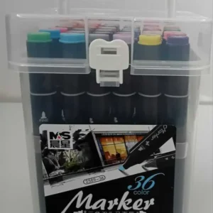 36PCS MARKER COLORAT 12 CULORI