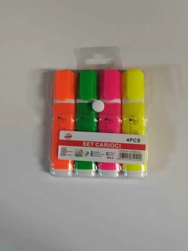 SET MARKER FLUORESCENT 4PCS