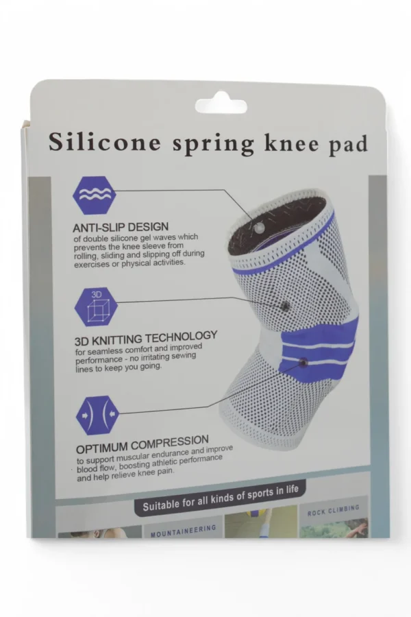 Genunchieră Cu Silicon (Gri Cu Albastru) - imagine 2