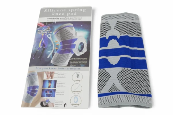 Genunchieră Cu Silicon (Gri Cu Albastru) - imagine 3