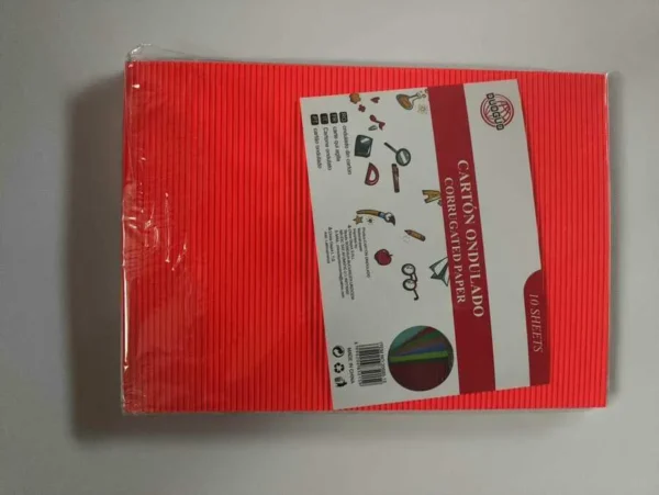10PCS - CARTON ONDULAT COLORAT  10PCS