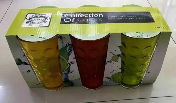 380ML 6PCS - SET DE PAHARE DIN STICLA 380ML 6PCS