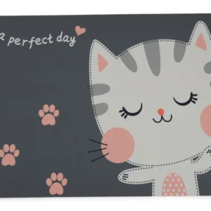 Covor Antialunecare "It'S A Perfect Day" (Model Pisică, Gri, 38Cm X 58Cm)