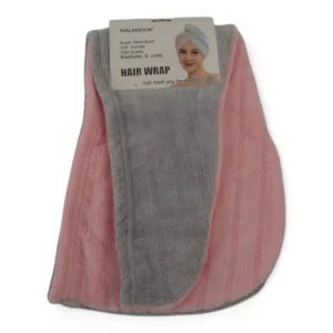 Turban Pentru Păr (Roz Cu Gri)