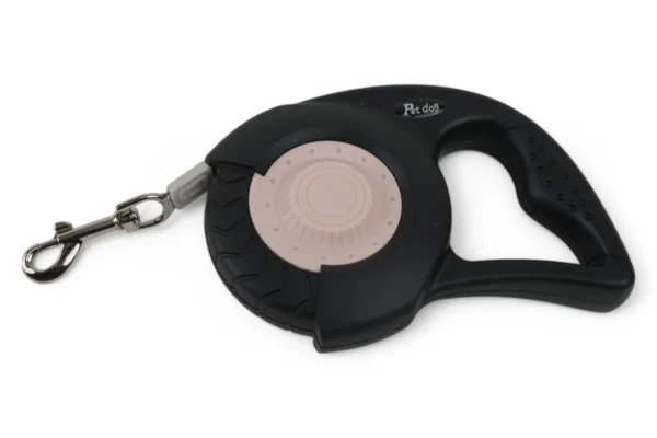 Lesă Retractabilă 5M (Negru Cu Roz) - imagine 3