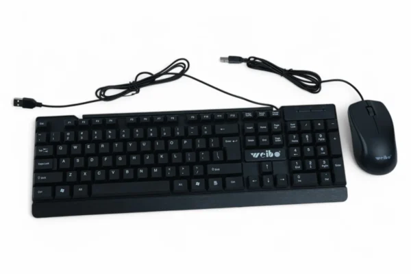 Set Tastatură Cu Mouse Cu Fir (Fc-535, Negru)