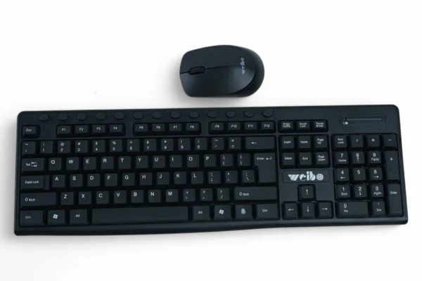 Set Tastatură Cu Mouse Wireless (Wb-8012, Negru)
