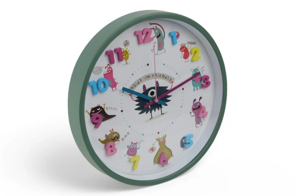 Ceas De Perete Pentru Copii "Inside I'M Friendly" (30Cm)