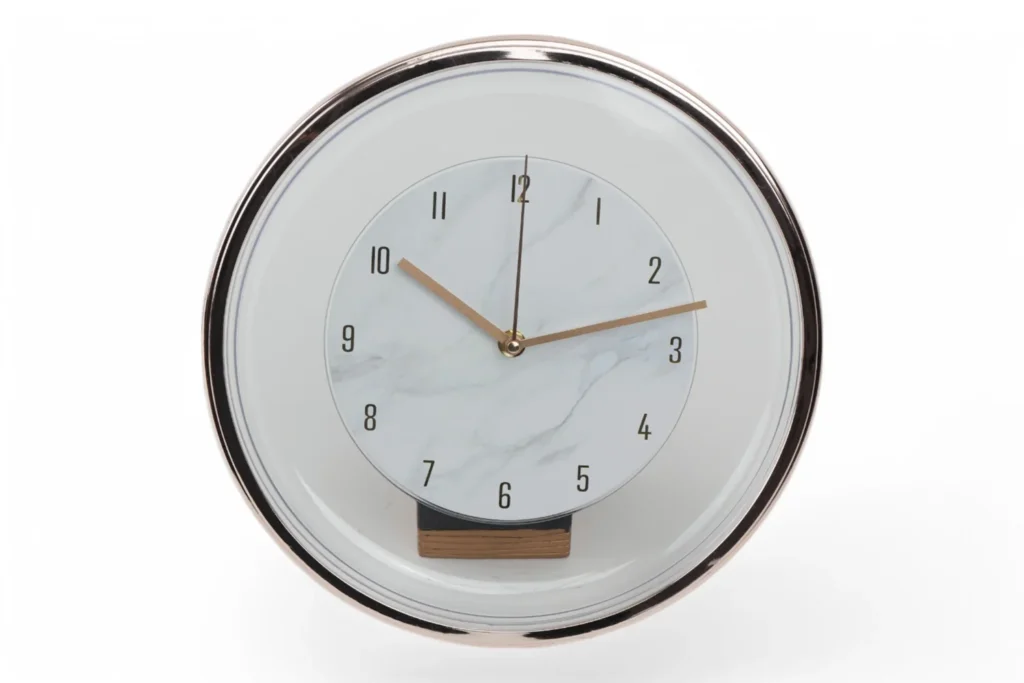 Ceas De Perete Transparent (Model Marmură Cu Cupru, 30Cm)