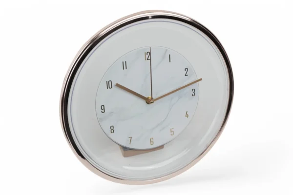 Ceas De Perete Transparent (Model Marmură Cu Cupru, 30Cm) - imagine 2