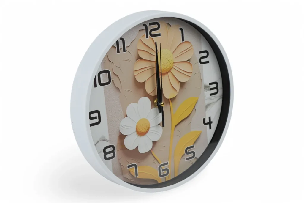 Ceas De Perete (Model Floral, 27,5Cm)