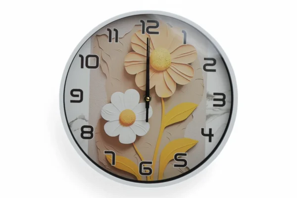 Ceas De Perete (Model Floral, 27,5Cm) - imagine 2