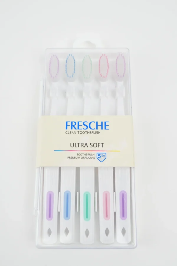 Set Periuțe De Dinți Ultra Soft 5 Buc (Mov, Albastru, Verde, Roșu) - imagine 4