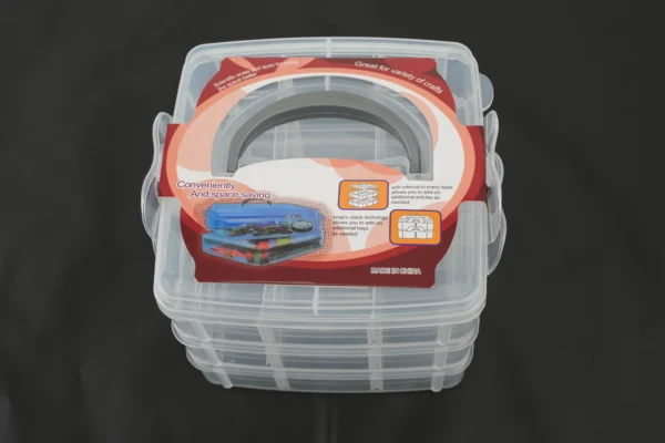 Organizator Compartimentat Din Plastic (16Cm X 16Cm X 13Cm) - imagine 3