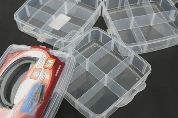 Organizator Compartimentat Din Plastic (16Cm X 16Cm X 13Cm) - imagine 4