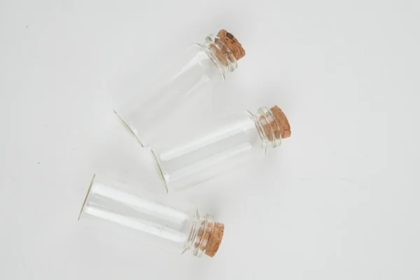 Set 3 Recipiente De Sticlă Cu Dop De Plută (3Cm X 7Cm) - imagine 2
