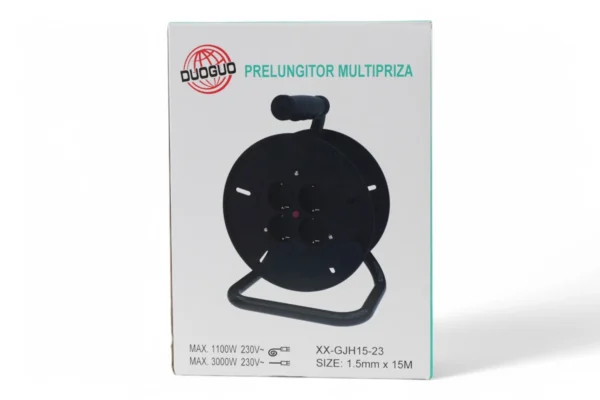 Prelungitor Multipriză (Negru, 15M) Duoguo