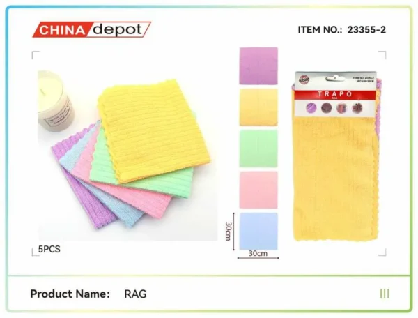 SET 5 LAVETE 30*30CM