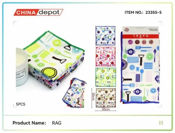 SET 5 LAVETE 30*30CM
