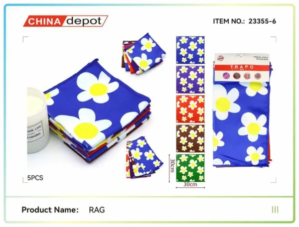 SET 5 LAVETE 30*30CM