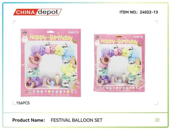 156pcs-Set balon