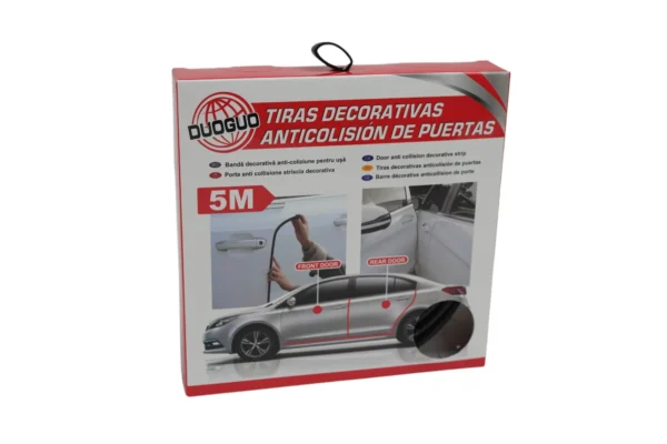 Bandă Decorativă Anti-Coliziune Pentru Ușă (Negru, 5M) - imagine 2