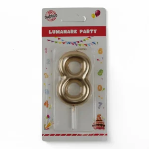 Lumânare Cifra 8 (Auriu)